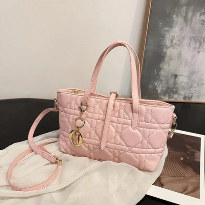 Elegant Designer Leather Shoulder Bag Women's Crossbody Handbag Ladies Tote Purse Luxury Classic Messenger Bag Good Vibrations