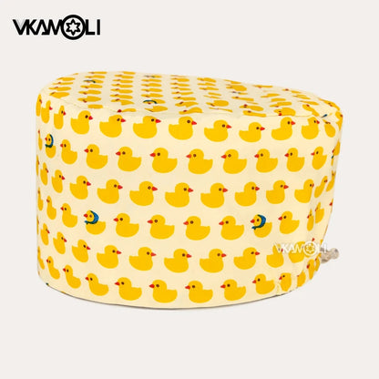 Surgical hats with various prints of rabbits dogs animals designed as hair care hats for doctors and nurses scrub hat Good Vibrations