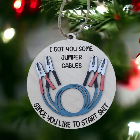 Christmas Door Decorations Wooden Funny Tree Ornaments Colorful Party Favors Portable Home Ornament For Wall Window Mantelpieces Good Vibrations