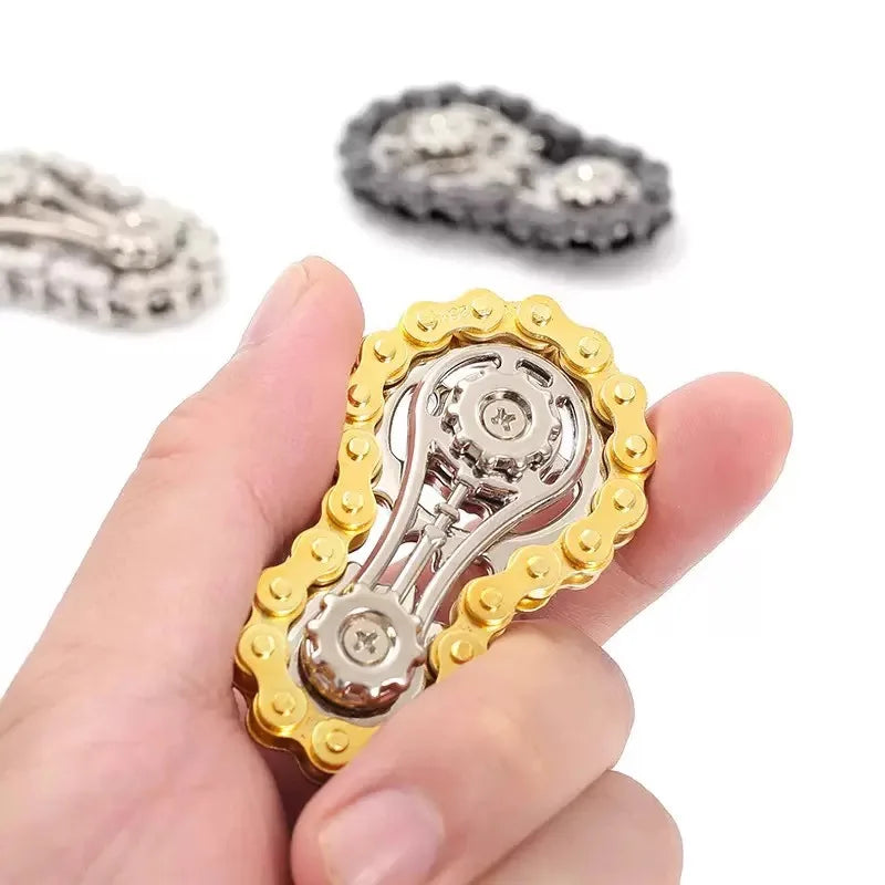 Metal Fidget Spinner Office Desk Toy Stress Relief Gears Hand Spinner for Adults desk decoration home decor Relieve stress relax Good Vibrations