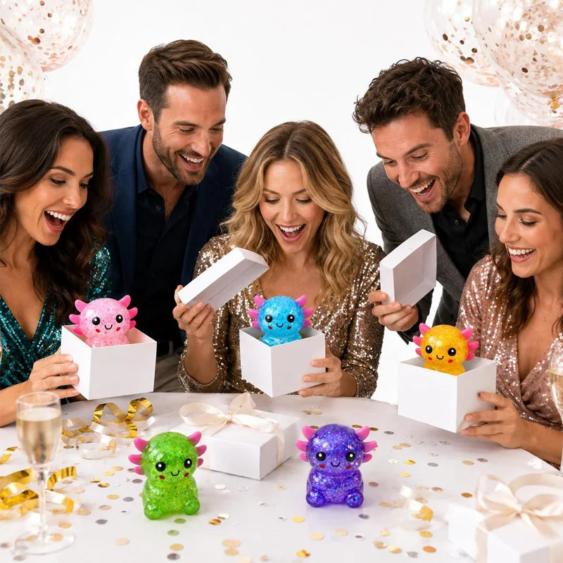 Axolotl-Shaped Party Favors Suitable for Adult Novelty Gifts, Clear Glitter Suitable for Bachelorette Wedding Graduation Birthd Good Vibrations