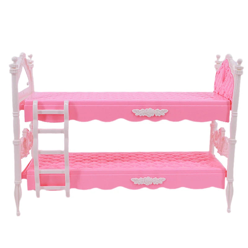 Doll House Furniture Bed Table Chair For 11.8inch 30cm Doll Plastics Cleaning Tools Accessories Mini Furniture Model Gifts Toys Good Vibrations