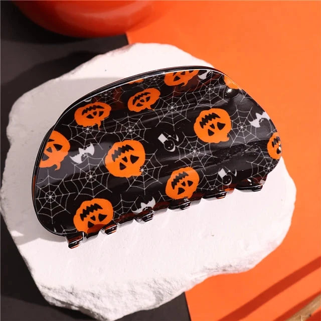 Halloween Hair Accessories Ghost Hair Clip for Women Girls Red Horns Hairpin Skull Claw Y2K Gothic Hair Jewelry 2023 New HangZhi Good Vibrations