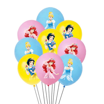 Princess Party Decorations Kids Girls Birthday Supplies Include Paper Cup Plate Napkin Balloon Banner Tablecloth Cake Topper Good Vibrations