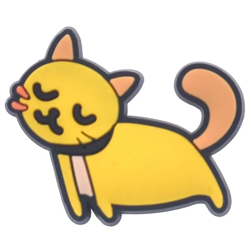 Shoe Charms for Crocs Accessories
 Pet Cat Shoes Charm for Croc Decorations Pins Men Accessory Jeans Woman Clogs Clips Badges Good Vibrations