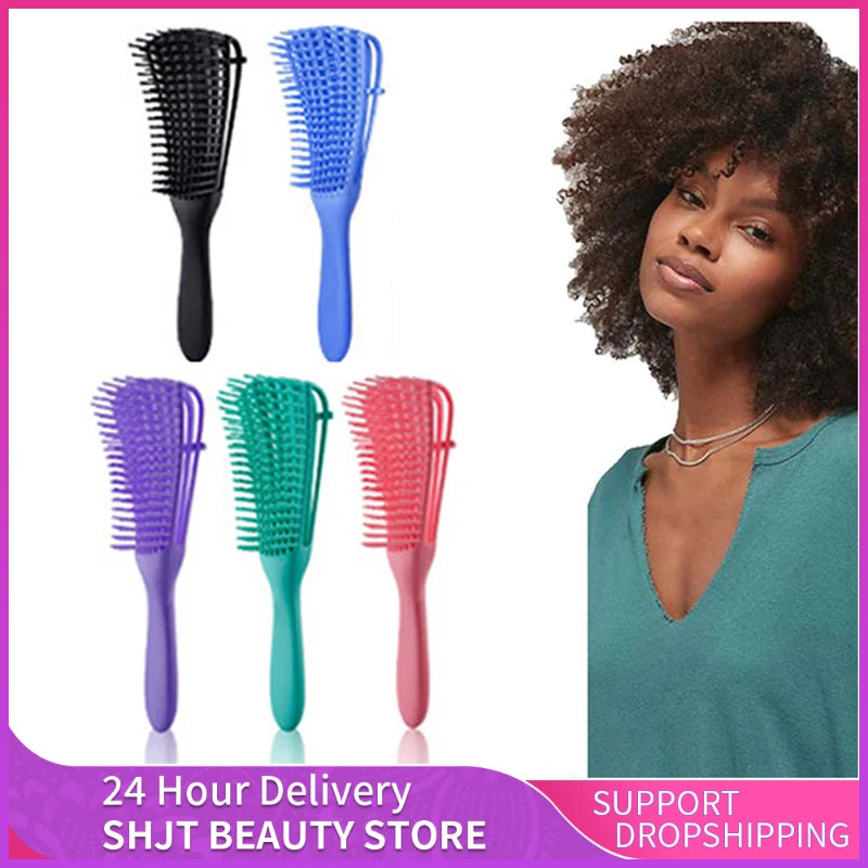 Hair Comb Detangling Brush Scalp Massage Hair Brush Detangler Brush for Curly Hair Thick Hair Octopus Hairbrush Women Men Salon Good Vibrations