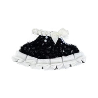 For Labubu Clothes,  Classic Black and White Sequined Fashion Elegant Dress for V1/V3 Dolls Outfit Accessories Girl Gift Good Vibrations