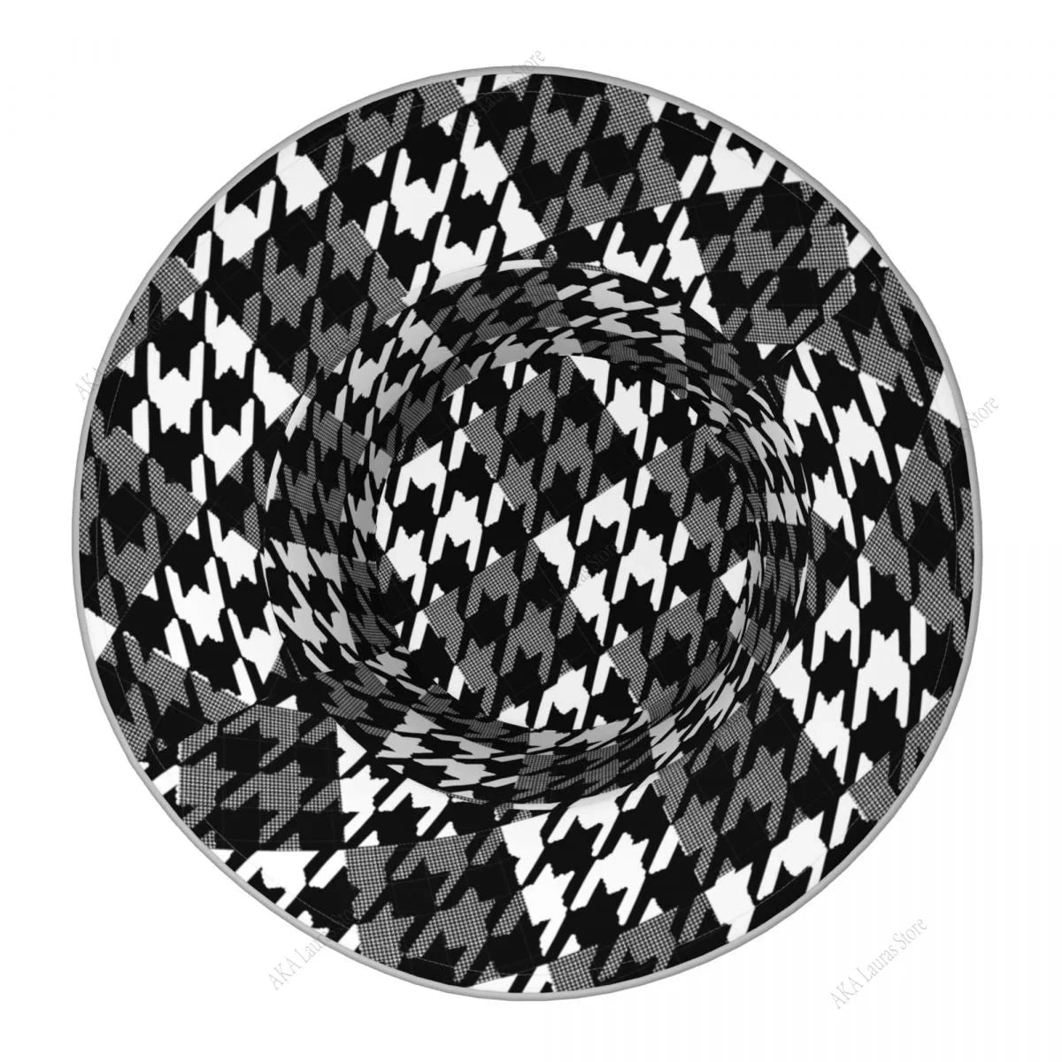 Double-sided Reflective New Fashion Bucket Hats Fisherman Caps for Women Tartan Design Summer Men Outdoor Sun Cap Good Vibrations