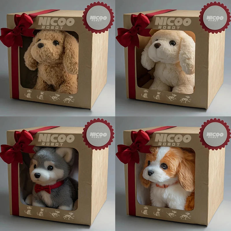 Robot Puppy That Acts Like Real Dog My Realistic Robotic AI Pet Dogs Electronic Interactive Stuffed Dogs For Barking Walking Good Vibrations