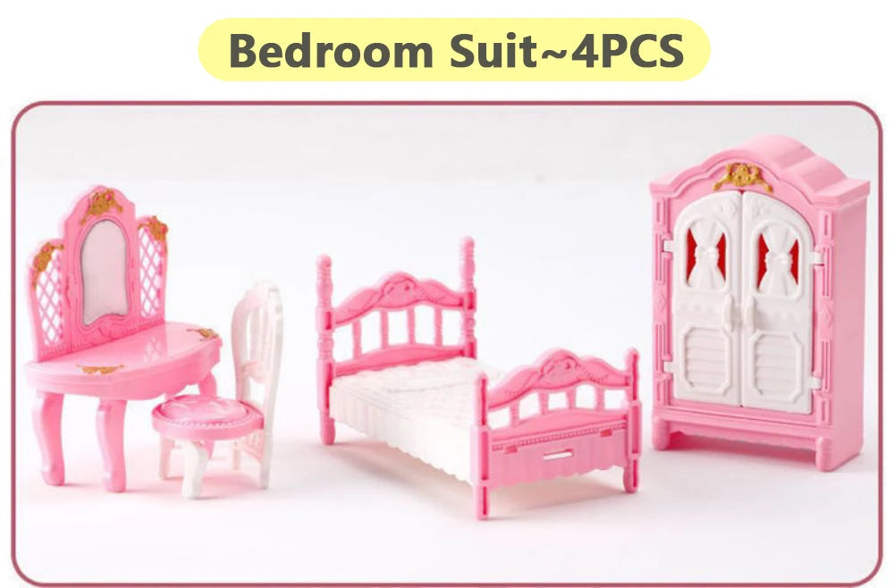 1:12 Dollhouse Ice Cream Truck Baby Bed Simulation Miniature Scene Display Dessert Car Bunk Bed Bathroom Kitchen Toy For Girl Good Vibrations