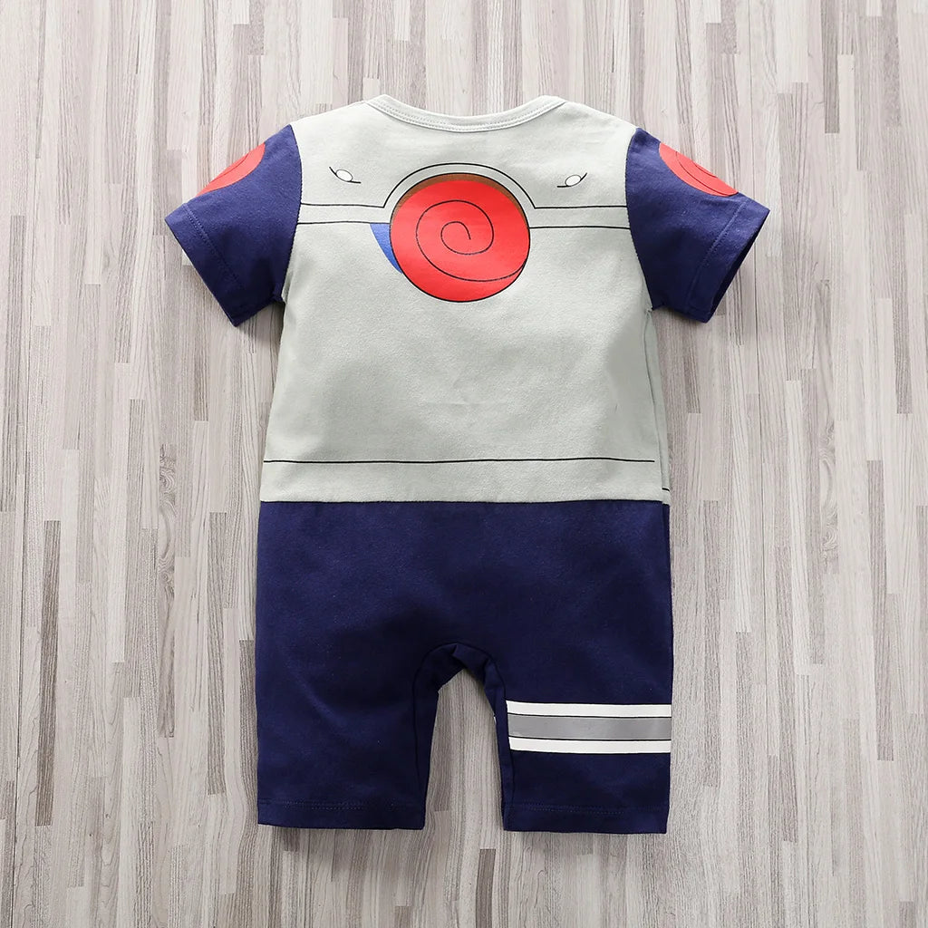Newborn Clothing Handsome Anime Role Play Cotton Comfortable Soft Boys And Girls 0-18 Summer Short Sleeved Baby Jumpsuit Good Vibrations