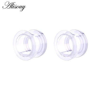 2Pcs/lot Fake Cheater Acrylic Ear Plugs And Tunnels Ear Expander Stretchers Kit Ear Tragus Piercing Set Body Jewelry 9 Sizes Good Vibrations Adult Super Store