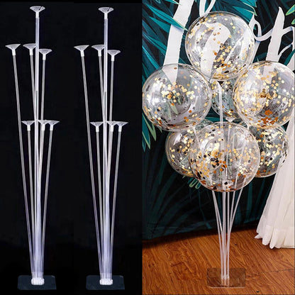 1/2/4/6Set Balloons Stand Wedding Table Balloon Holder Column Birthday Party Decor Kids Baby Shower Confetti Ballons Support Good Vibrations
