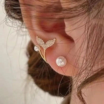 925 Silver Needle Korean Fashion Zircon Geometric Earrings For Women Jewelry 2026 Trending Luxury Crystal Cross Stud Earrings Good Vibrations