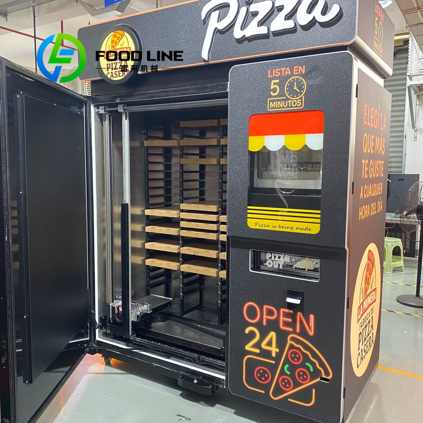 Fully Automatic Digital Touch Screen Pizza Vending Machine Smart Fresh Food for Commercial Business Hot Sale with SDK Function Good Vibrations