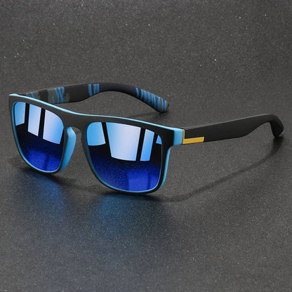 Fashion Vintage Square Sunglasses Men Women Fishing Driving Man Luxury Brand Designer Sun Glasses Anti-Glare Retro Eyewear UV400 Good Vibrations