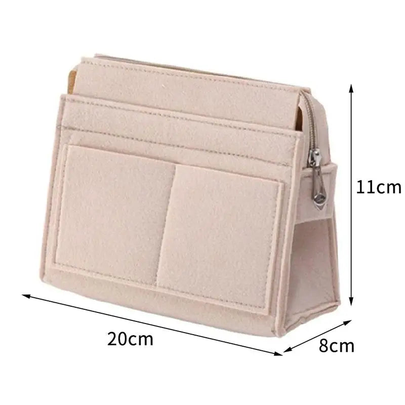 Purse Organizer Insert, Multi-Pocket Felt Bag Organizer For Handbag Tote Bag Purse Organizer Good Vibrations