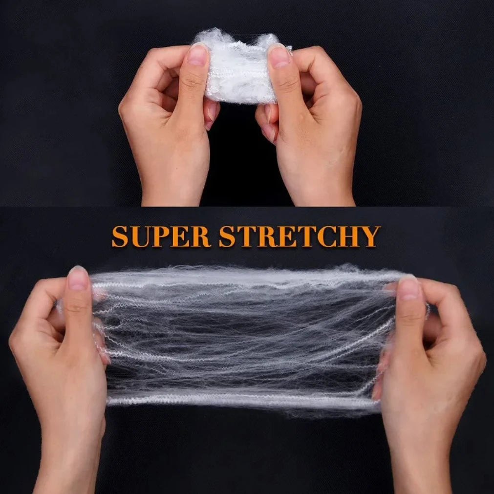 Halloween Decoration Party Accessories Decorations for Events Scream Festa Spider Web Black Outdoor Props Haunted House Spider Good Vibrations