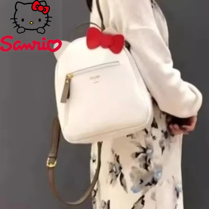 sanrio Hello Kitty New Women's Mini Backpack Luxury Brand Original Women's Backpack Cartoon Cute Casual Backpack High Quality Good Vibrations