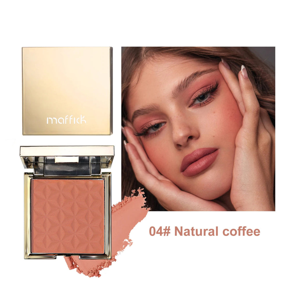 Gold box relief blush nude makeup orange lasting pink rouge makeup plate makeup powder Good Vibrations