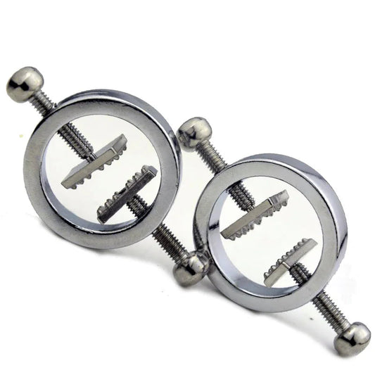Non-Piercing Nipple Shields Rings Circle Clamps Nail Plate Breast Clamps with Internal Spike Sexy Body Jewelry Gift for Women Good Vibrations