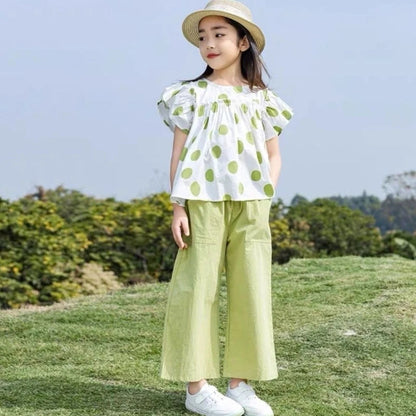 Children's Clothing 7 To 12 Years Child Summer Set 4 Girl Clothes Sets Kids Girls Teenagers T-shirt 10 Old Top Bottom 8 14 Year Good Vibrations