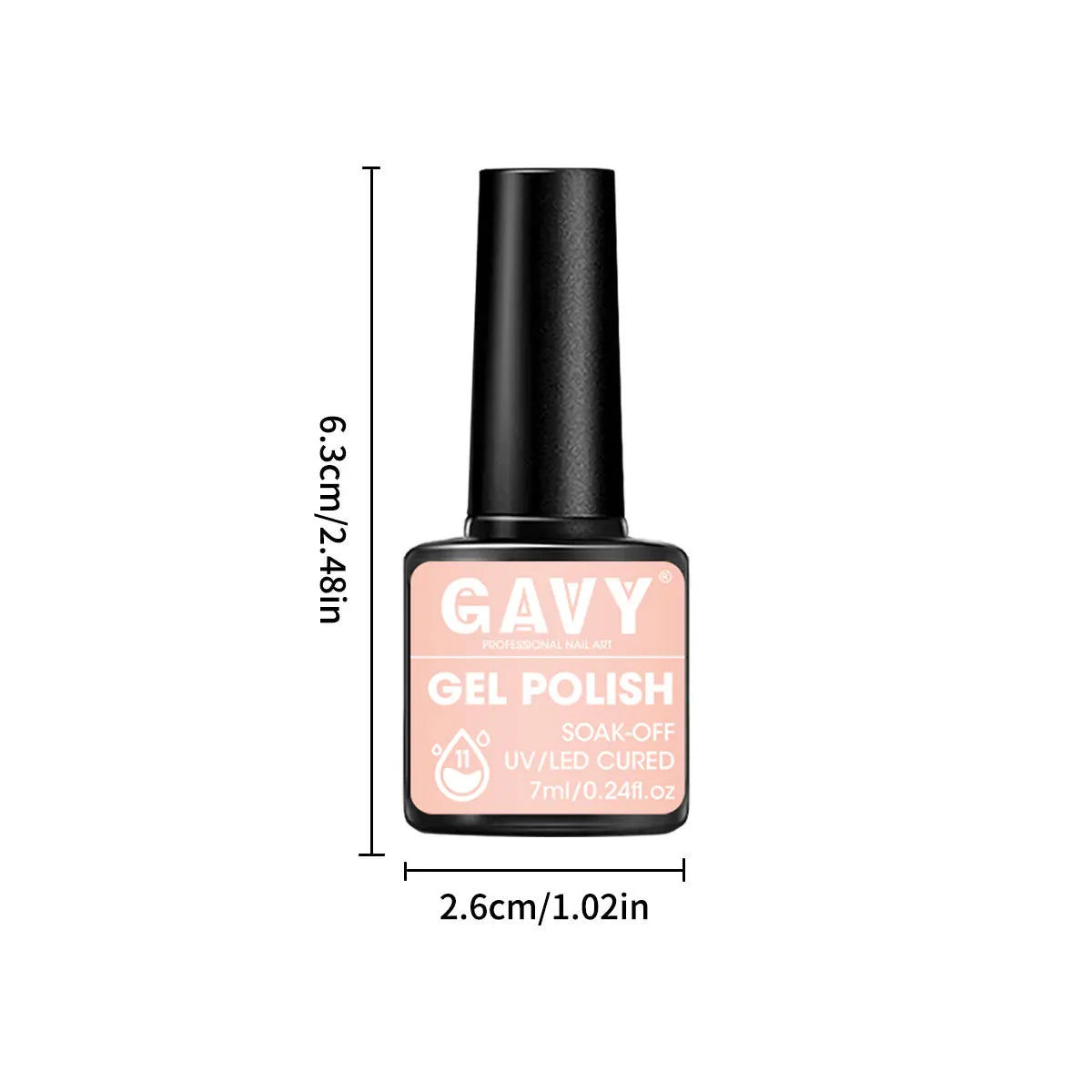 GAVY 6-piece quick-drying nail polish set, with high glossiness, perfect for DIY manicures at home or in the salon. Good Vibrations