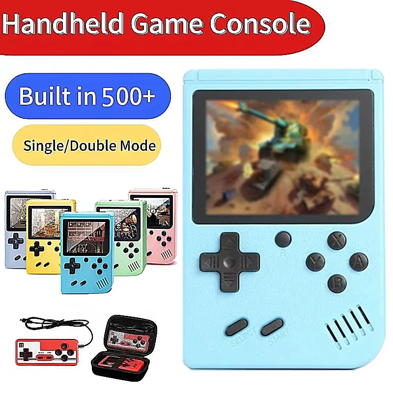 NEW Portable Retro Mini Video Game Console 8-Bit Handheld Game Player Built-in 400 games AV Out Game Console Gameboy videojuego Good Vibrations