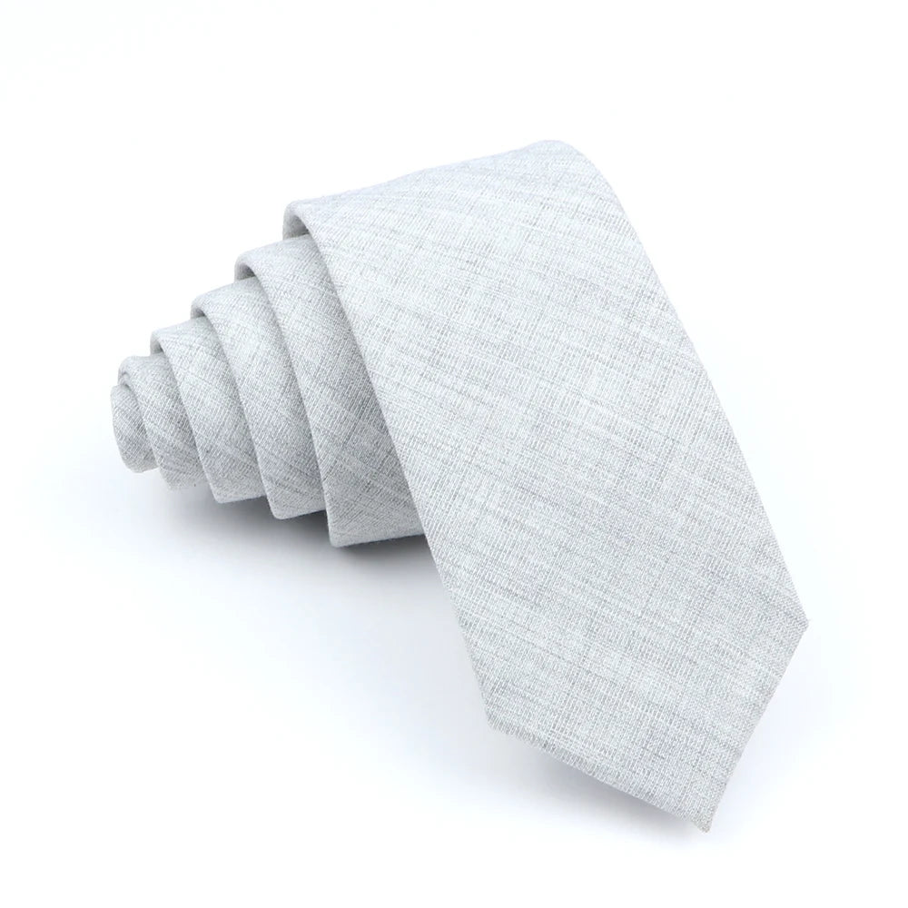 Wed Cotton Tie Solid Color Necktie For Man Woman Blue Pink Yellow Skinny Slim Ties Fashion Wedding Party Gifts Men Accessories Good Vibrations