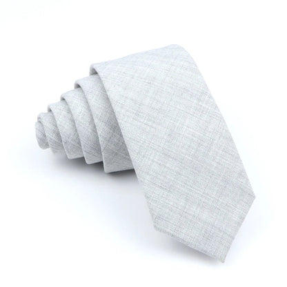 Wed Cotton Tie Solid Color Necktie For Man Woman Blue Pink Yellow Skinny Slim Ties Fashion Wedding Party Gifts Men Accessories Good Vibrations