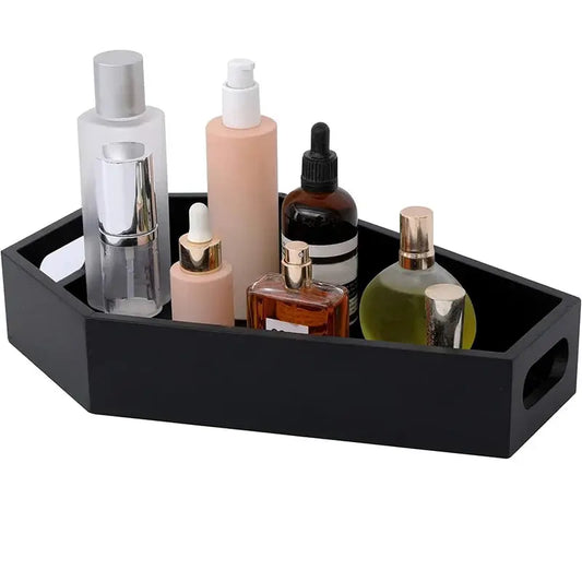 Coffin Shape Black Tray Storage Box Gothic Home Wood Tray Halloween Decoration Birthday ChristmasThanksgiving Day Present Gift Good Vibrations