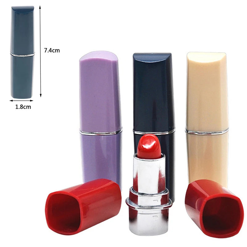 1pc Lipstick Secret Stash Safe Diversion Conceal Hidden Compartment Fake Pill Box Random Color Medicine Container Organizer Good Vibrations
