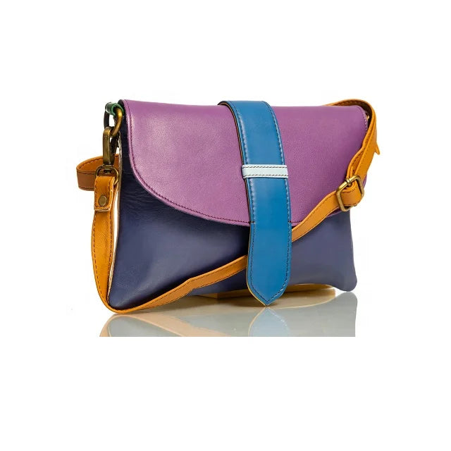 2026 New Arrival Women Fashion Small Square Bag Colorful Adjustable Shoulder Bag Tassel Genuine Leather Crossbody Bag For Ladies Good Vibrations