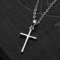 HipHop Fashion Cross Necklace For Women Crystal Zircon Men Necklace  Metal Chains Choker Jesus Pendants Jewelry Gift Good Vibrations