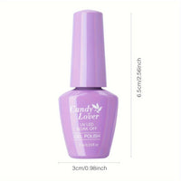 Candy Lover Gel Nail Polish, 25 Pcs Neon Bright Gel Nail Polish Set With Base Top Coat Matte Coat, Soak Off Gel Polish, UV Nail Polish Set, Pink Purple Glitter Red White Gel Colors Good Vibrations