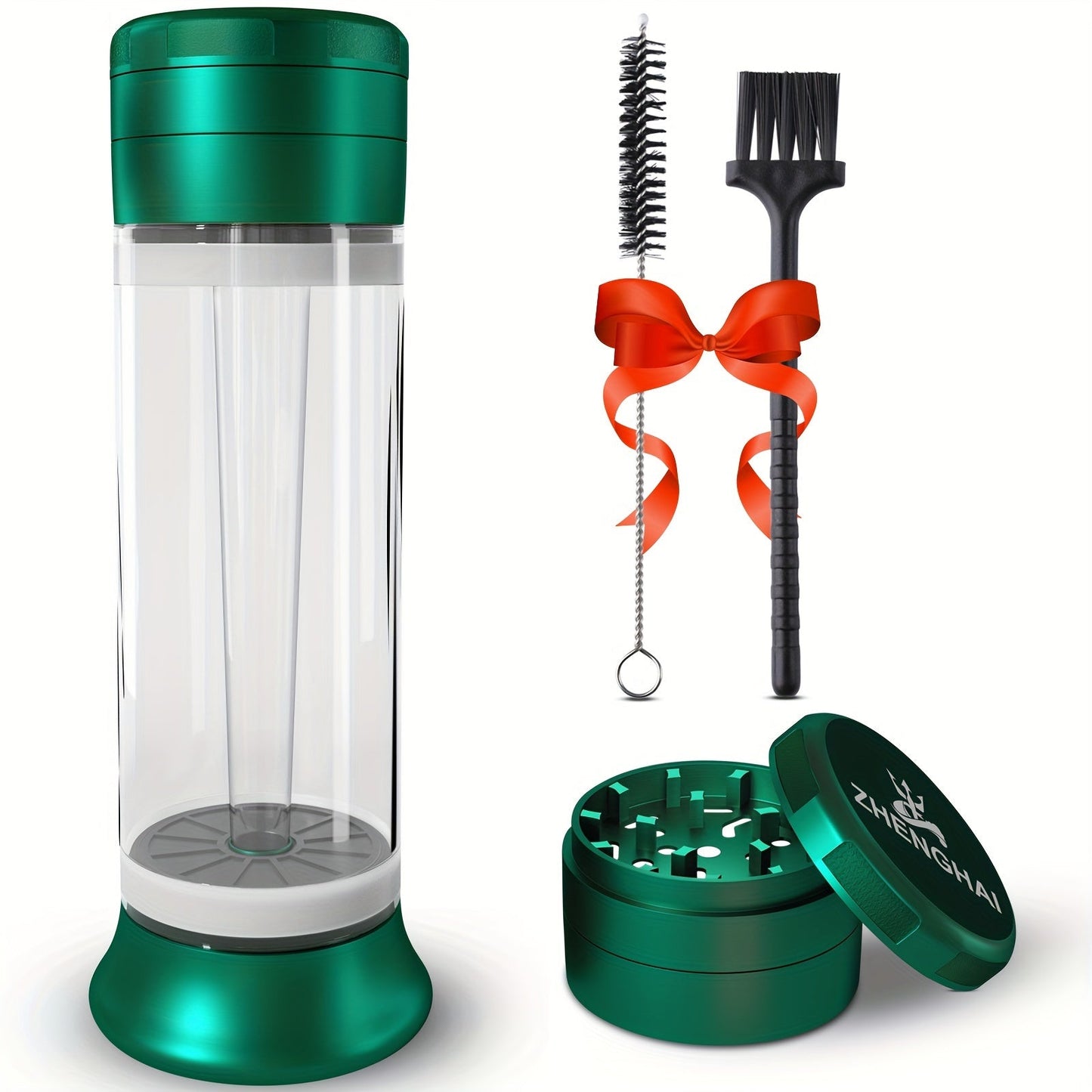 ZHENGHAI 3 In 1 Tobacco Grinder Herb Grinder Multifunctional Cone Loader Rolling Machine Blunt Joint Roller Machine Grinding Filling Storage All in One With Cleaning Brush Good Vibrations