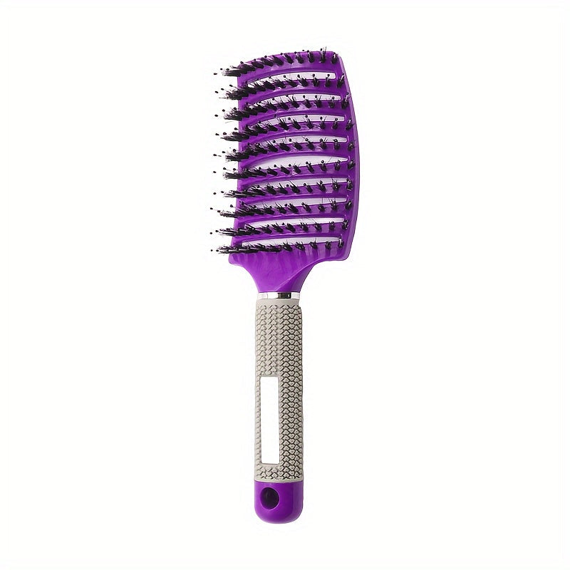 1pc Magic Scalp Massage Hair Brush for Women - Professional Detangling Tool for Wet Curly Hair - Hairdressing Tool, Detangling Brush, Ergonomic Handle, Durable Bristles, Salon Professionals, Styling Accessory, Sleek Design, S Good Vibrations