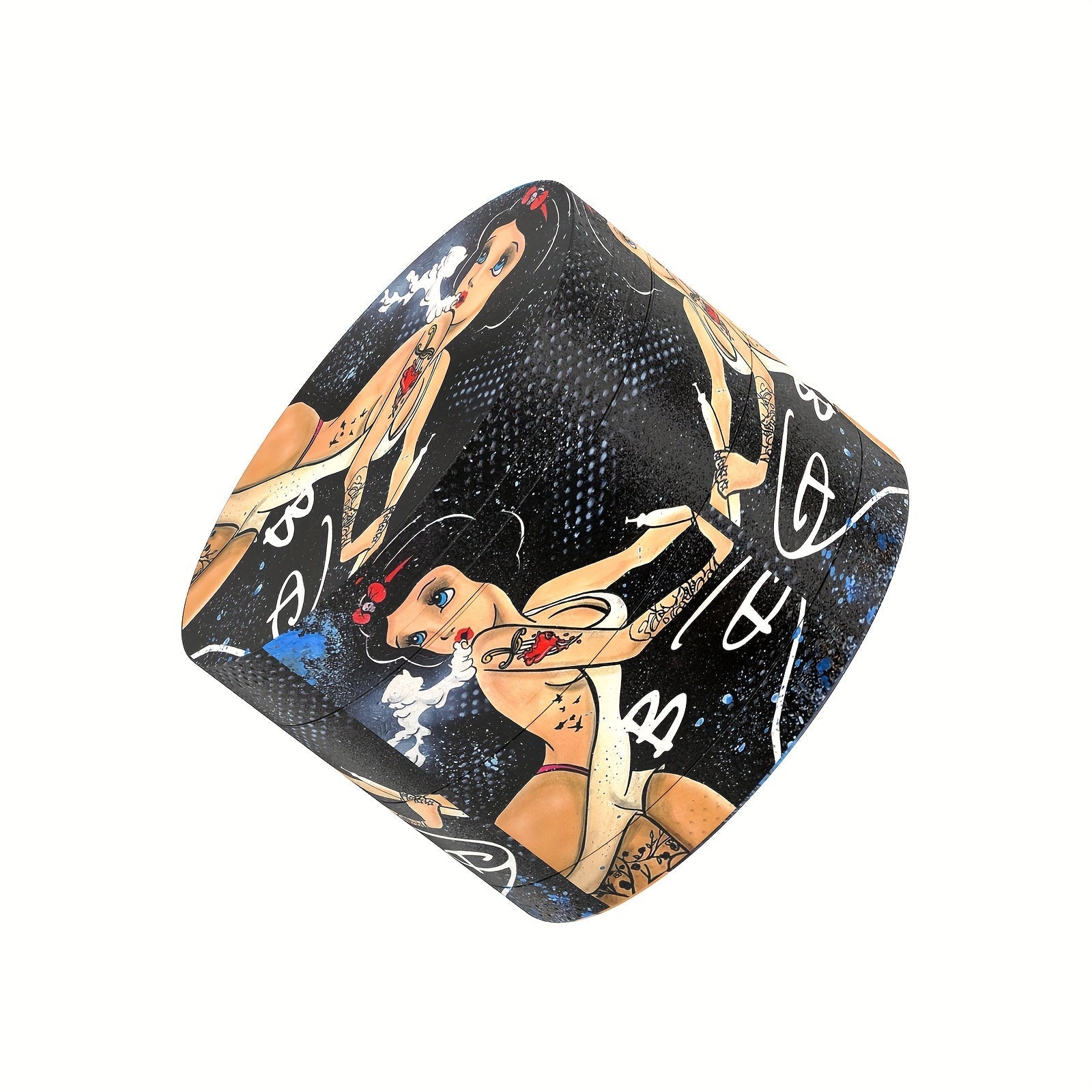 1Pc Cartoon-Themed 4-Layer Zinc Alloy Spice Grinder, 50Mm - Perfect For Kitchen & Gifts Good Vibrations
