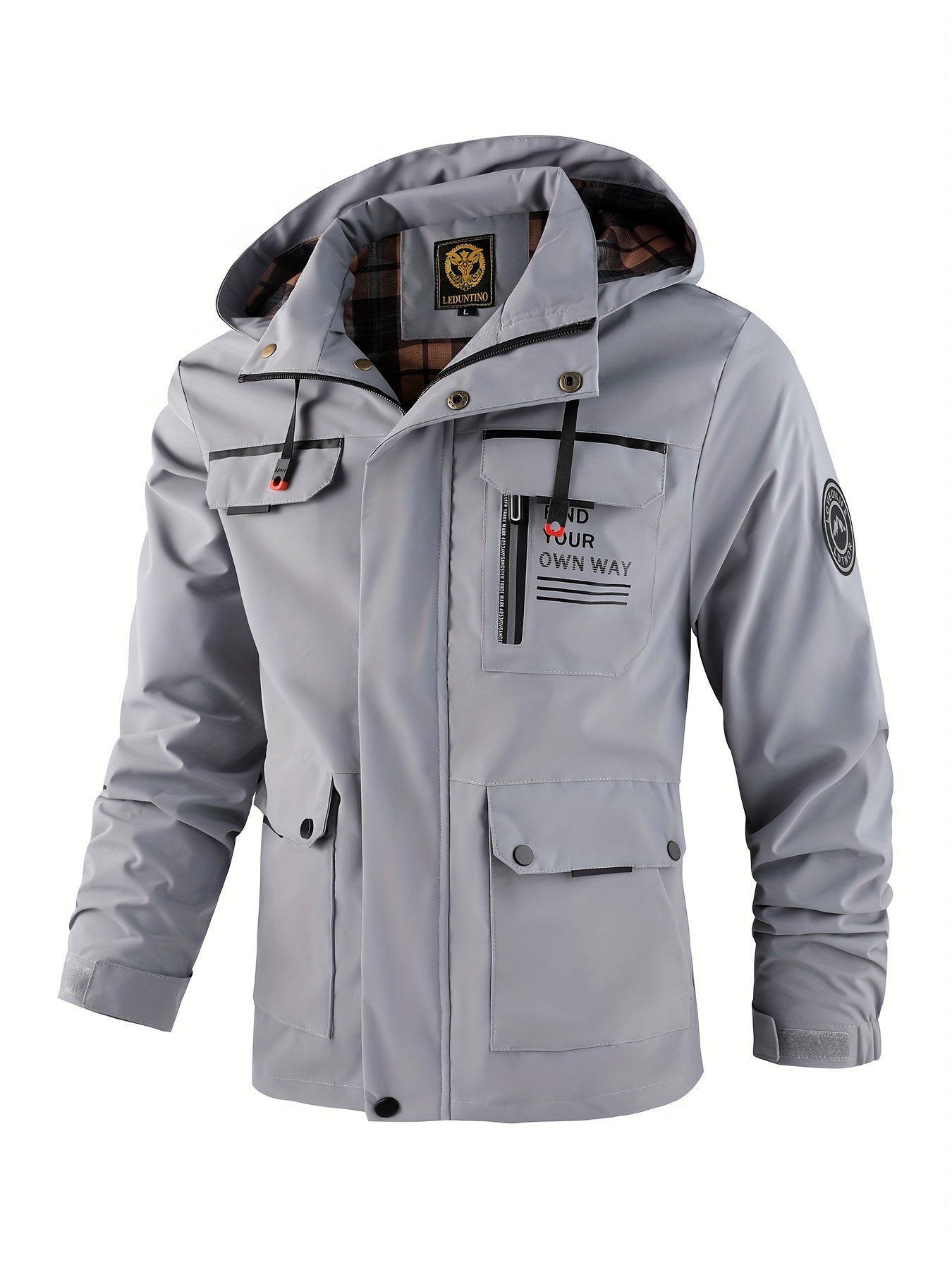 New Men's Fashion Casual Windbreaker Jacket, Spring Outdoor Thin Jacket Good Vibrations