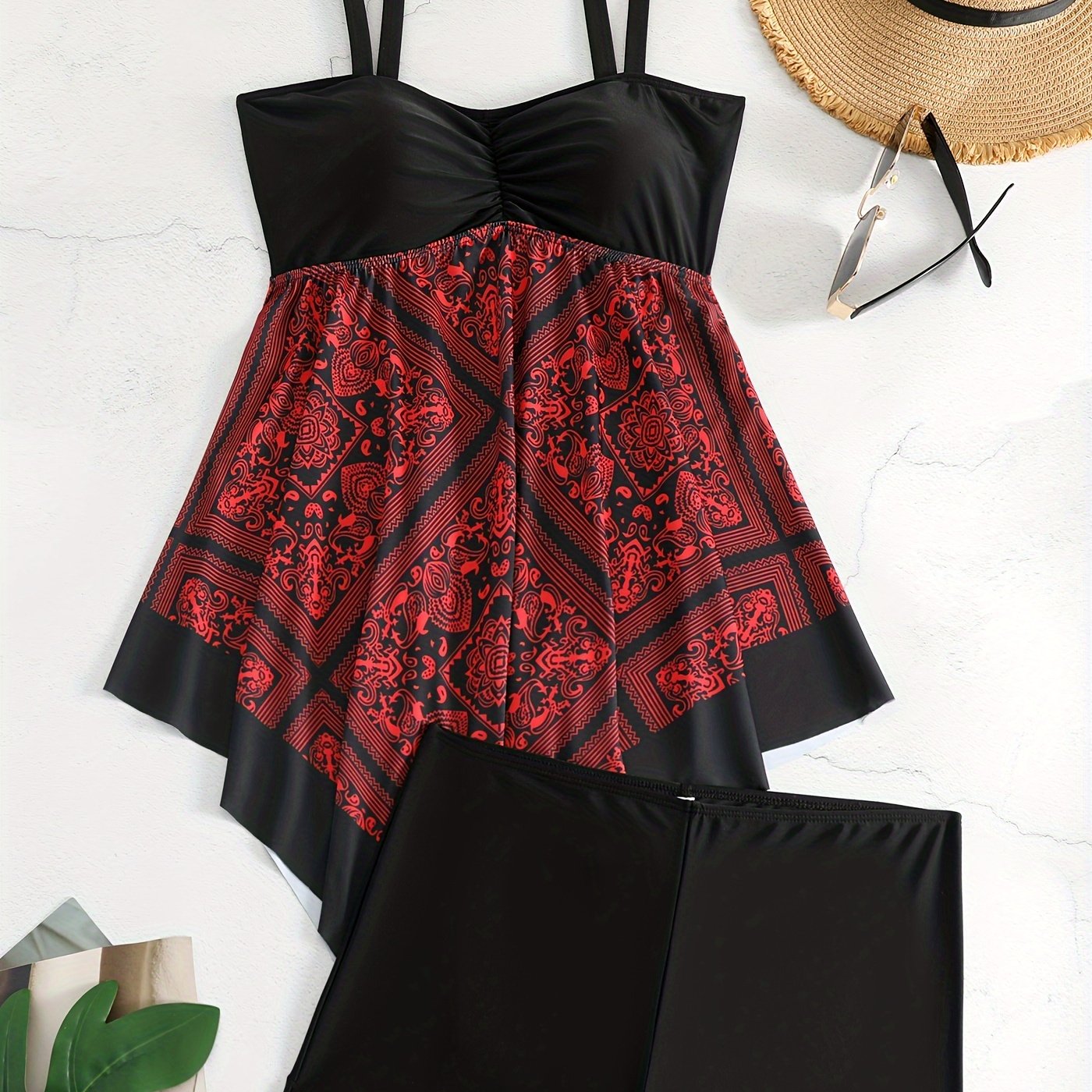 [Sexy Swimsuit] Sexy Plus Size Women's One-Piece Printed Swimsuit | Printed Swimwear Good Vibrations