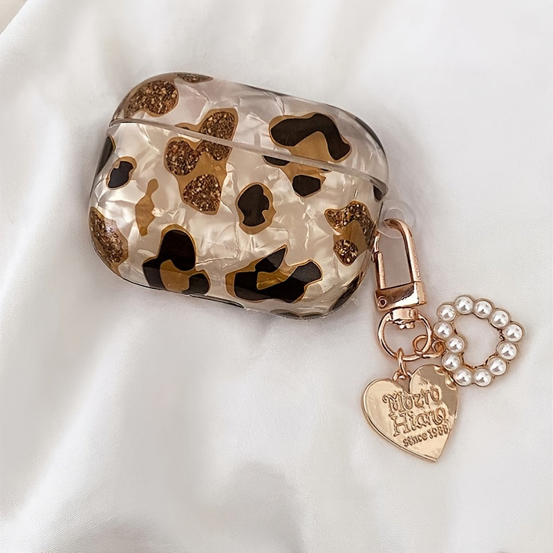Stylish Leopard Print Earphone Sleeve with Hanging Chain - Perfect for Airpod1/2! Good Vibrations
