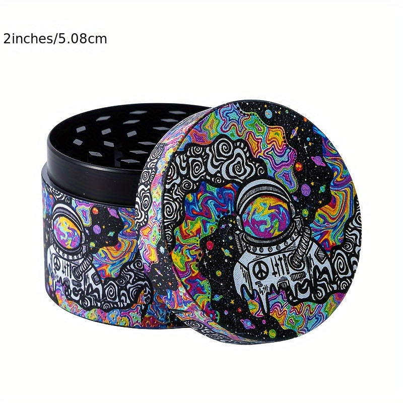 1pc Creative Metal Spice Grinder - Tobacco Grinder with Herb Crusher Function for Kitchen and Household - Perfect Valentine's Day and New Year's Gift Good Vibrations
