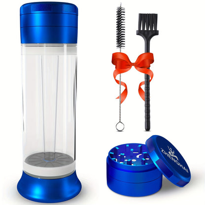 ZHENGHAI 3 In 1 Tobacco Grinder Herb Grinder Multifunctional Cone Loader Rolling Machine Blunt Joint Roller Machine Grinding Filling Storage All in One With Cleaning Brush Good Vibrations