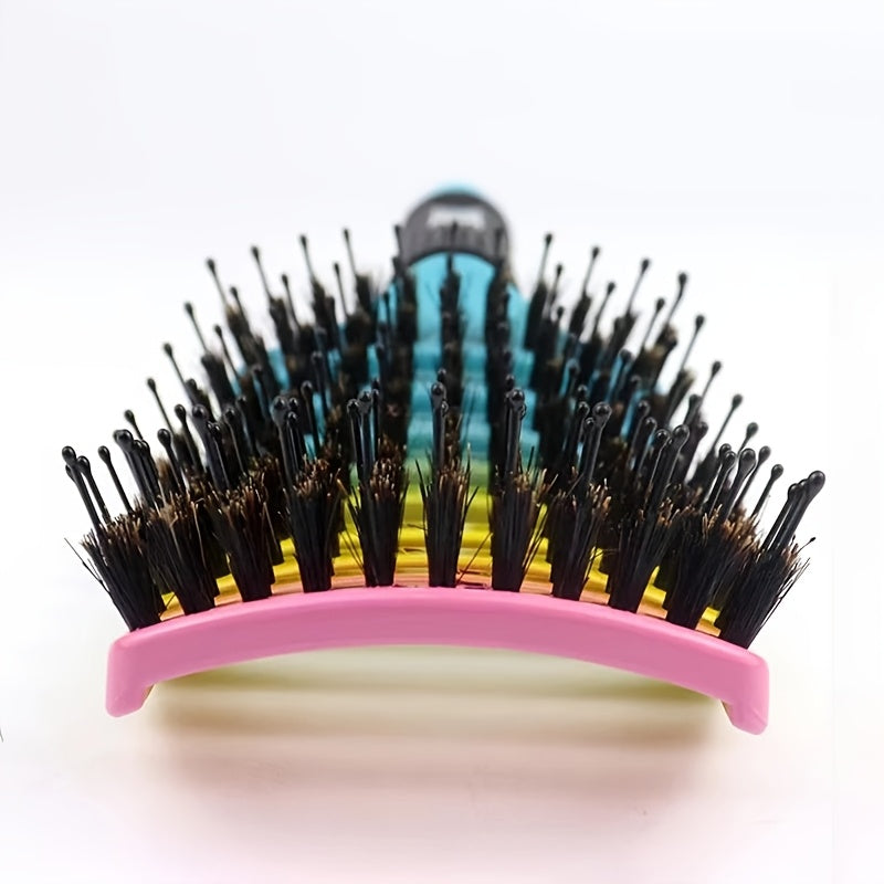 1pc Magic Scalp Massage Hair Brush for Women - Professional Detangling Tool for Wet Curly Hair - Hairdressing Tool, Detangling Brush, Ergonomic Handle, Durable Bristles, Salon Professionals, Styling Accessory, Sleek Design, S Good Vibrations