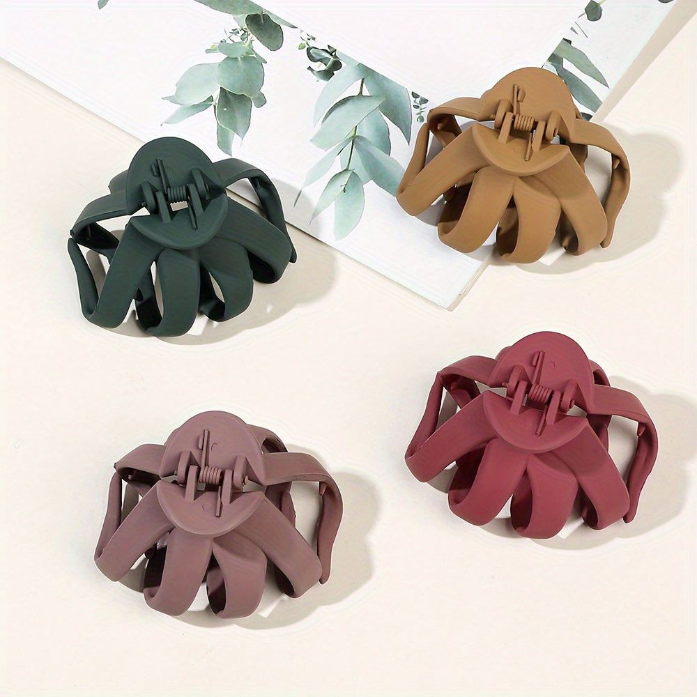 9pcs/4pcs/1pc Frosted Octopus Hair Clip Good Vibrations