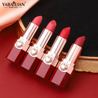 YABAOLIAN Lipstick 12 Colors Lipstick High Pigment Long Lasting Waterprrof Cosmetic Matte Lipstick Good Vibrations