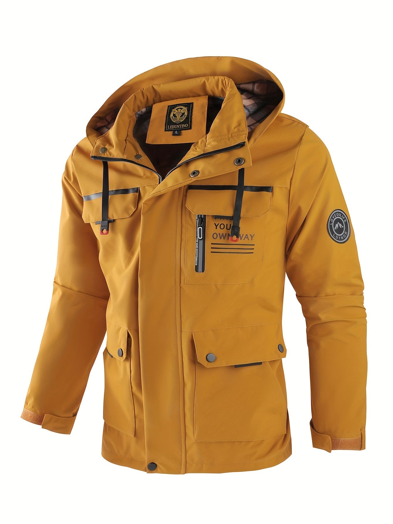 New Men's Fashion Casual Windbreaker Jacket, Spring Outdoor Thin Jacket Good Vibrations