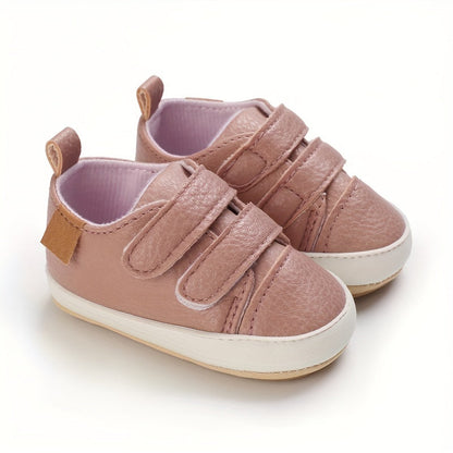 Toddler Baby Sneakers Soft Sole Non-slip Hook And Loop Fastener Shoes First Walkers Crib Shoes Girls And Boys Good Vibrations