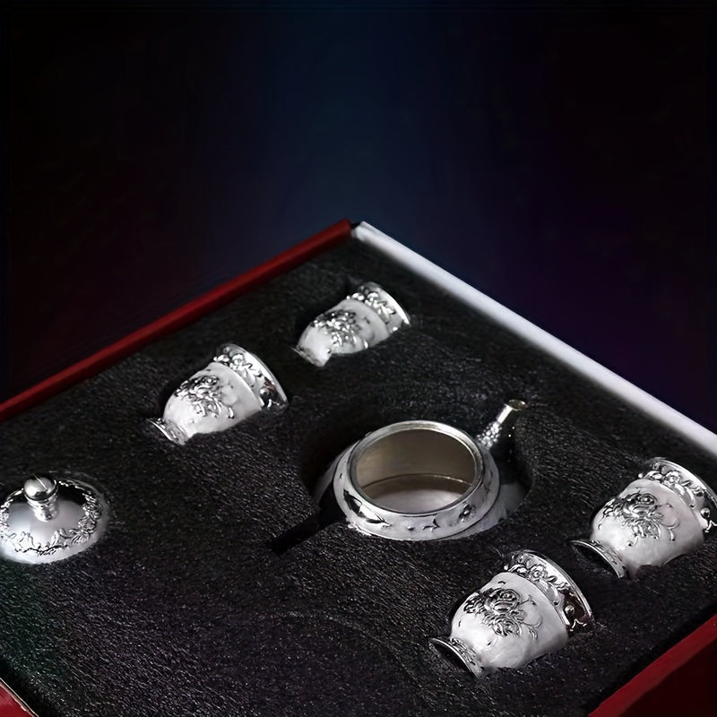 6pcs Light Luxury Peony Tea Set, High-end Tea Set, Brewing Clear Tea Set, For Home Restaurant Hotel Office, Tea Accessories, Gift For Tea Lovers, Tea Ceremony Accessories Good Vibrations