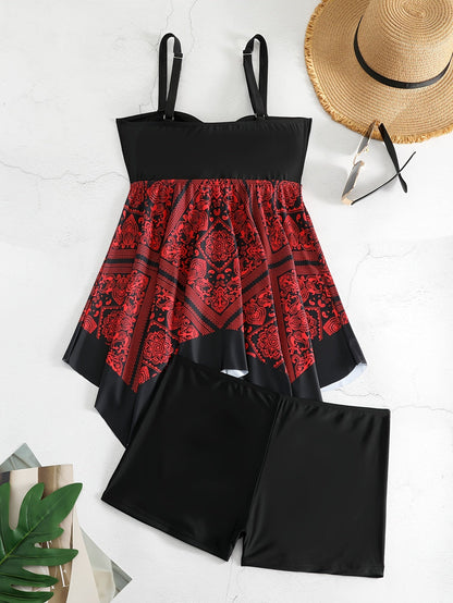 [Sexy Swimsuit] Sexy Plus Size Women's One-Piece Printed Swimsuit | Printed Swimwear Good Vibrations